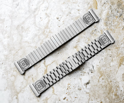 US Army Engraved Watch Band Compatible with Fitbit Ionic Smartwatches Silver Color Stainless Steel Bracelet Strap Quick Release Adapters US1