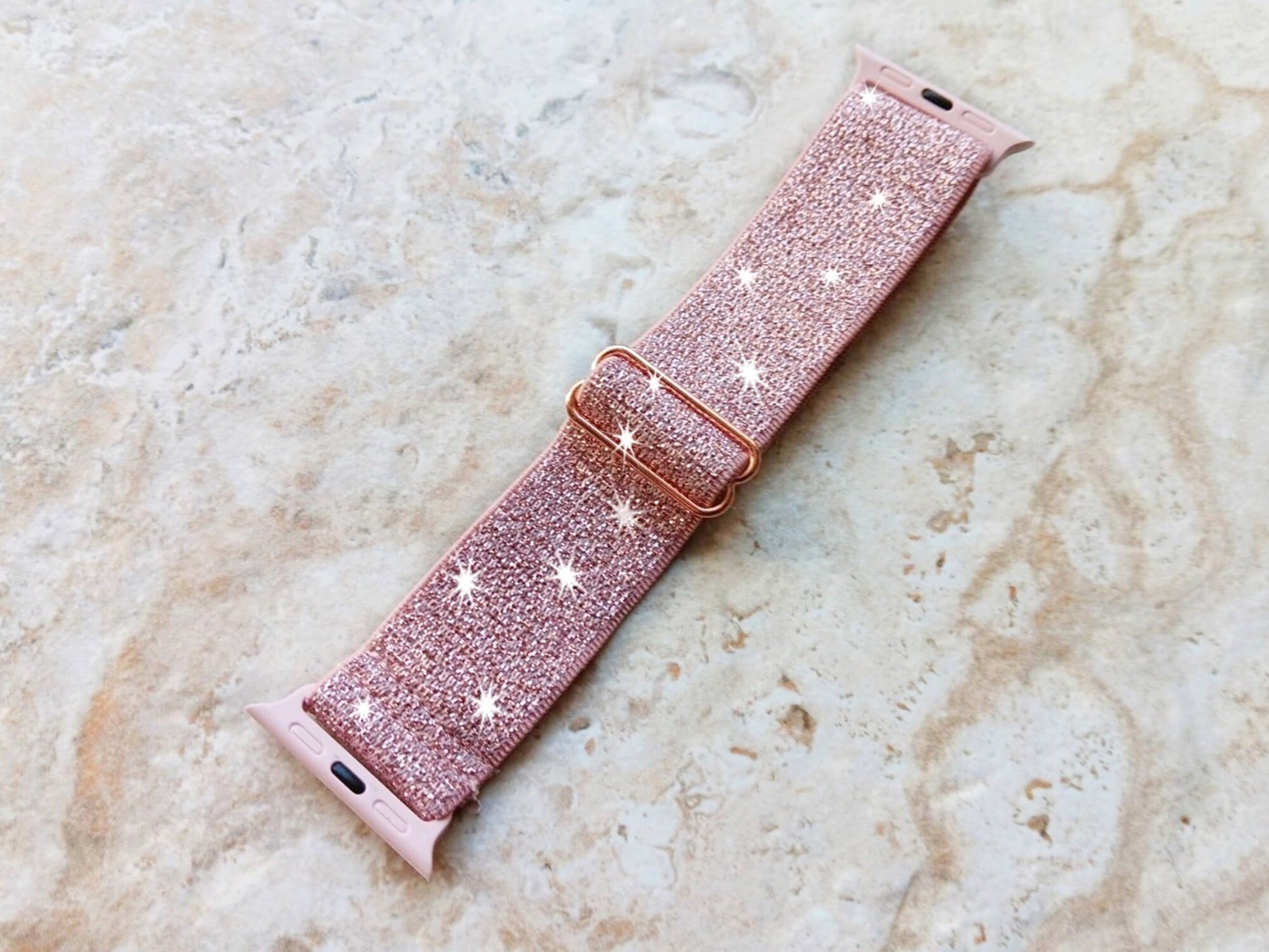 Apple Watch Sparkling Stretch Band for Ultra 2 9 8 7 SE 6 5 4 3 2 1 Series 49mm 45mm 44mm 42mm 41mm 40mm 38mm Adjustable Nylon Elastic Strap