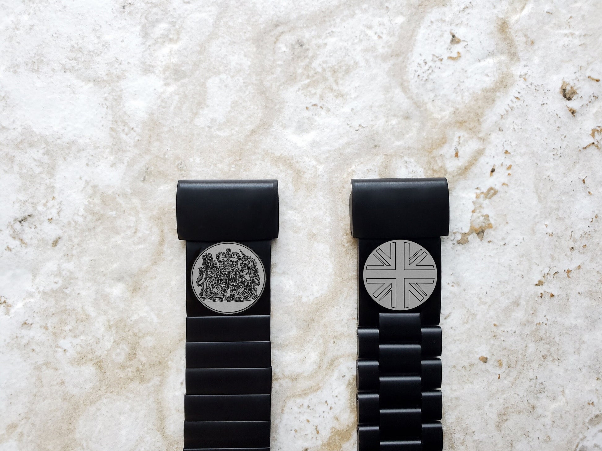 Garmin Watch Band Great Britain UK Symbols for Fenix 7X Pro 6X Pro 5X Descent Mk3i 51mm Mk2i Mk2 Mk1 Enduro 2 Engraved Black Strap UKS A26
