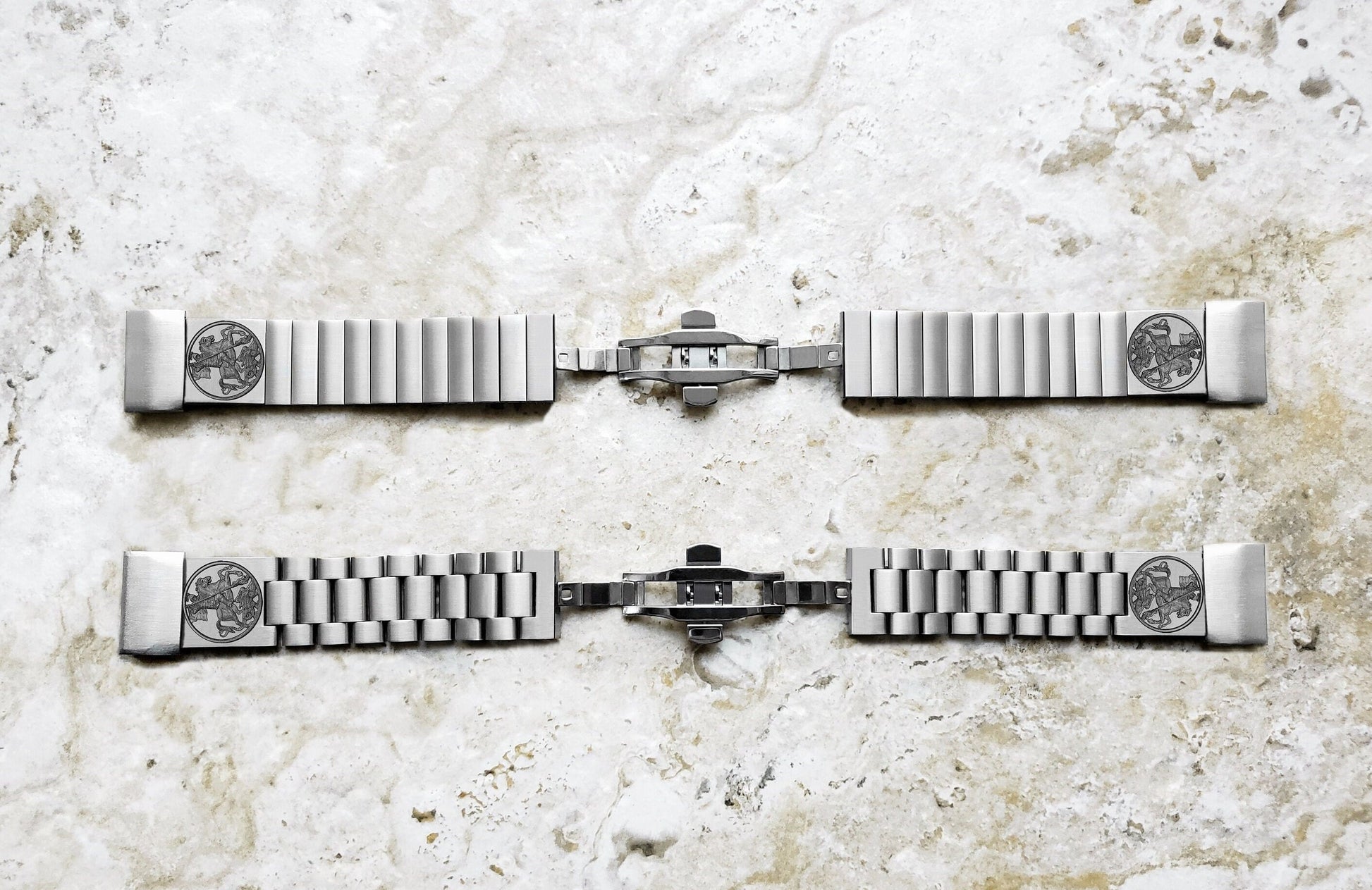 Garmin Watch Band Saint George for Fenix 7X Pro 6X Pro 5X Plus Descent Mk3i 51mm Mk2i Mk2 Mk1 Enduro 2 Engraved St Steel Strap DK2 A26