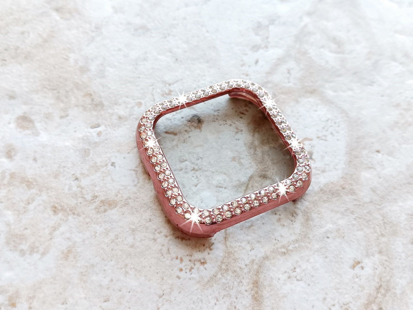 Fitbit Watch Crystal Bezel Bling Case Cover for Versa 2 3 4 and Sense 1 2 Smartwatches Hard Protective Sparkling Guard Bumper Frame
