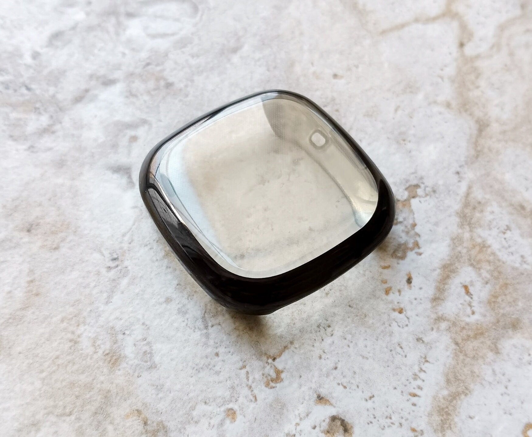 Fitbit Watch Bezel Case Cover for Versa 2 3 4 and Sense 1 2 Smartwatches Soft Slim Protective Bumper Frame with Built in Screen Protector