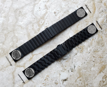 Garmin Watch Band Great Britain UK Symbols for Forerunner 745 265 255 Venu 3 2 Vivoactive 4 Darth Vader Avenger Engraved Black Strap UKS