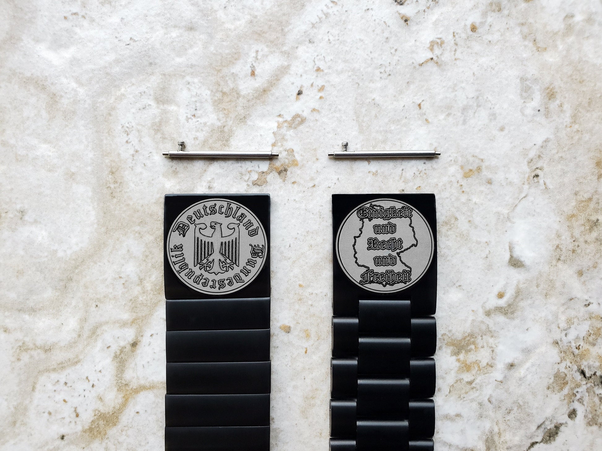 Garmin Watch Band Germany Deutschland Symbols for Forerunner 745 265 255 Venu 3 2 Vivoactive 4 Darth Vader Avenger Engraved Black Strap DES
