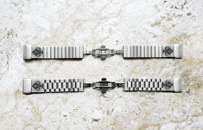 Garmin Watch Band Ace of Spades for Fenix 7X Pro 6X Pro 5X Plus Descent Mk3i 51mm Mk2i Mk2 Mk1 Enduro 2 Engraved St Steel Strap AS2 A26