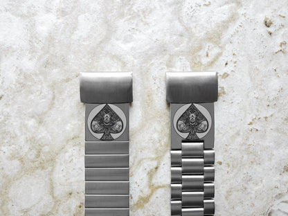 Garmin Watch Band Ace of Spades for epix Pro 51mm Foretrex 601 701 Quatix 3 6X 7X D2 Tactix 7 Instinct 2X Engraved St Steel Strap AS2 A26