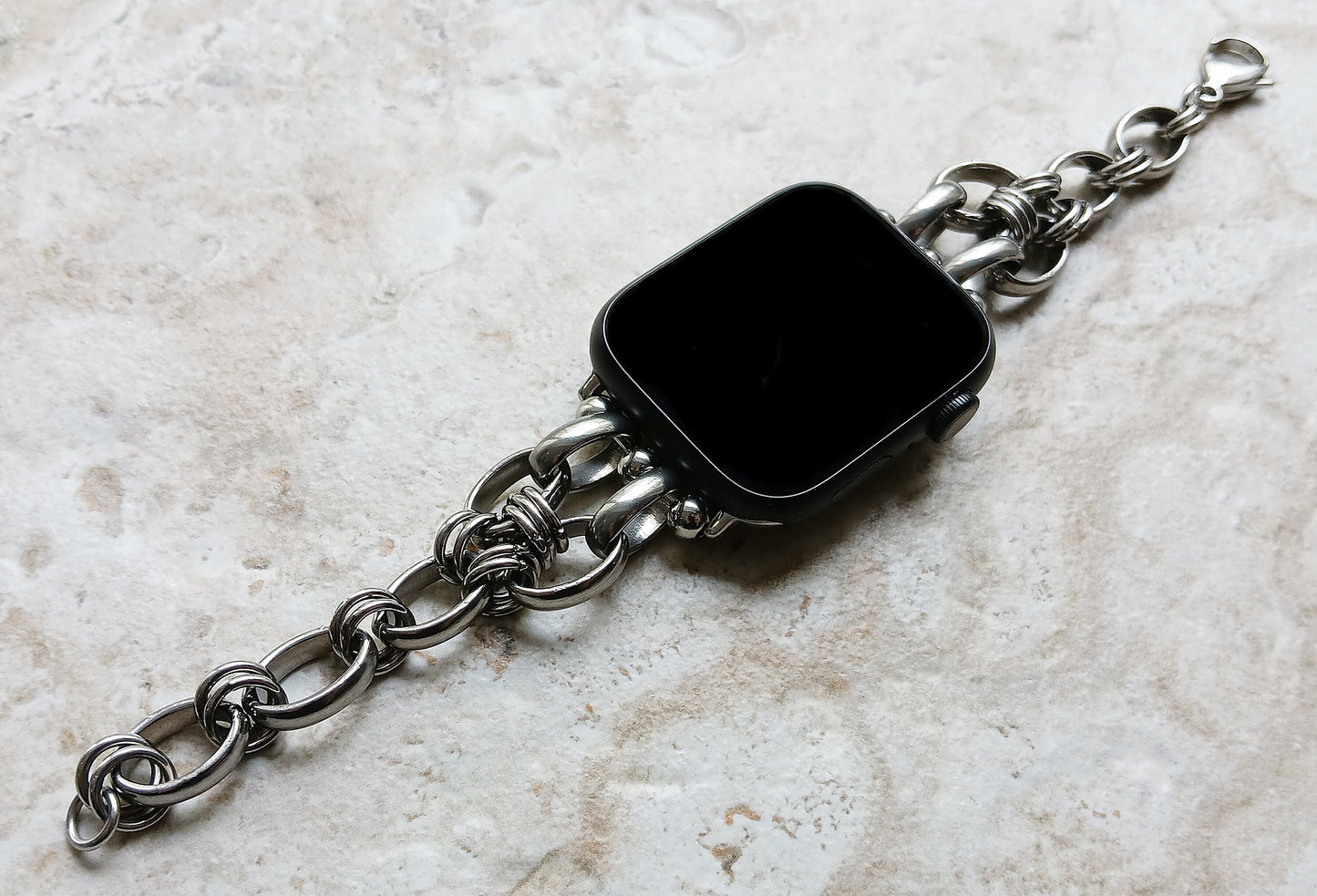 Apple Watch Ultra 2 9 8 7 SE 6 5 4 3 2 1 New Braided Silver Color Stainless Steel Bracelet for iWatch 38mm 40 41 42mm 44mm 45mm 49mm Band AB