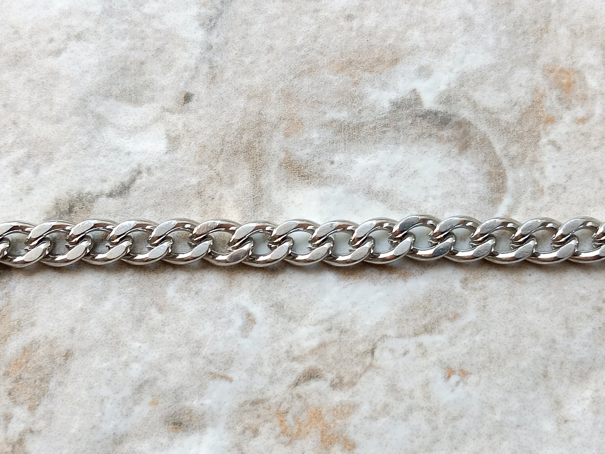 3.5mm Silver Shiny Color Stainless Steel Elegant Cuban Necklace Bracelet Chain Unisex Customisable Size Fine Jewelry Tarnish Resistant