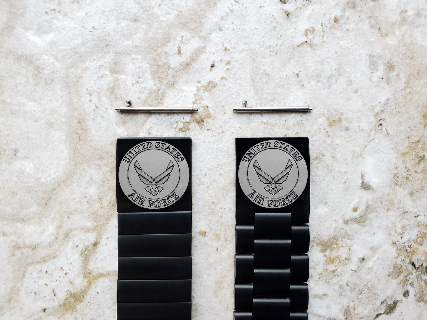 US Air Force Engraved Watch Band for Garmin Forerunner 745 265 255 Venu 3 2 Vivoactive 4 Darth Vader First Avenger Black St Steel Strap AF3