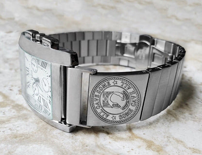 POW MIA Engraved Band for 22mm 24mm 25mm Lugs Traditional Casual Luxury and Smartwatches Silver Color Stainless Steel Bracelet Strap PM1