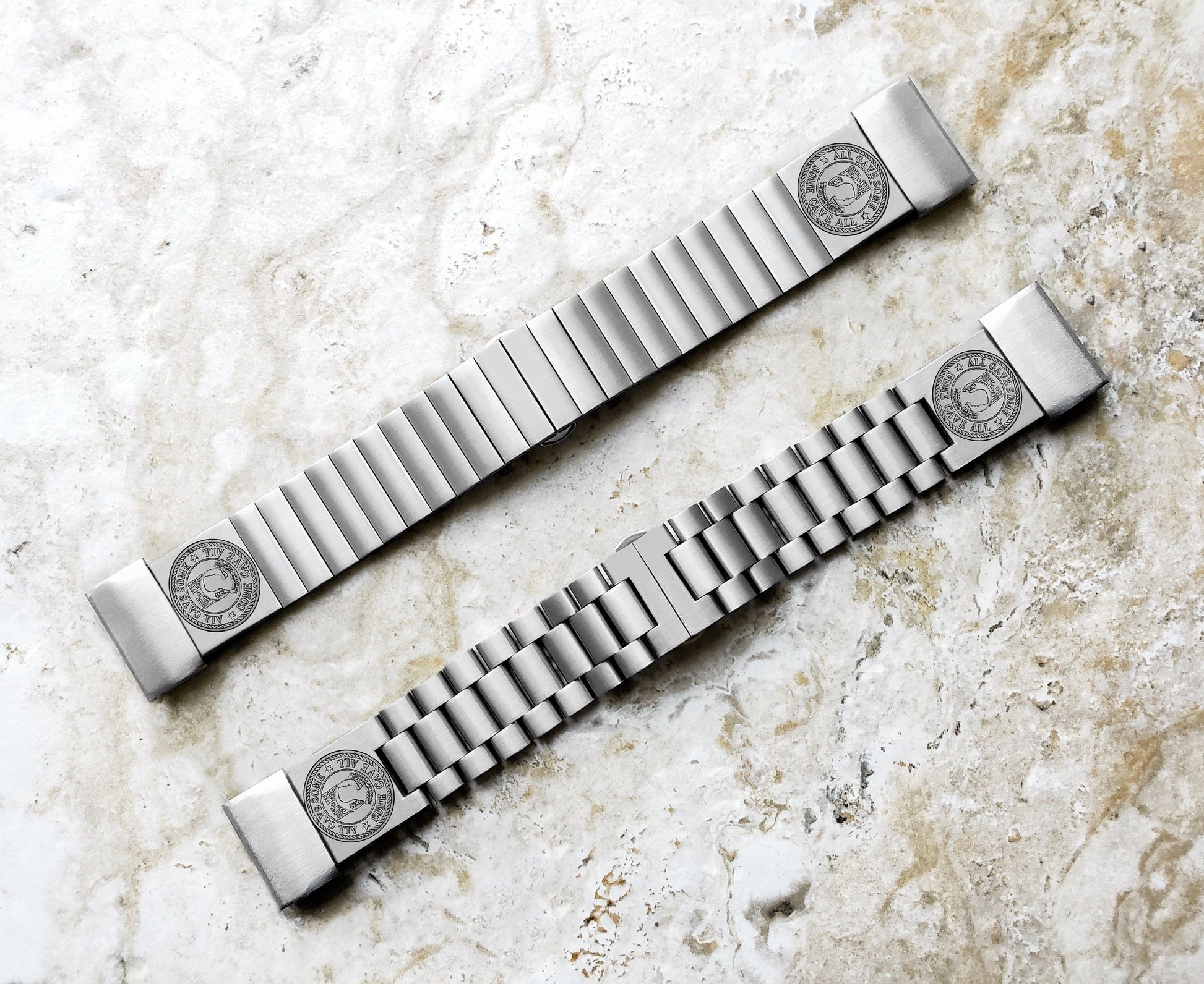 POW MIA Engraved Watch Band for Garmin epix Pro 51mm Foretrex 601 701 Quatix 3 6X 7X D2 Tactix 7 Pro Instinct 2X St Steel Strap PM1 A26