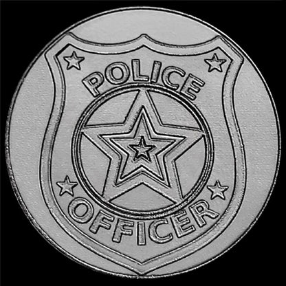 Police Badge Engraved Band for Garmin Fenix 7X Pro 6X Pro 5X Plus Fenix 3 Descent Mk3i 51mm Mk2i Mk2 Mk1 and Enduro 2 Black Strap PB4 A26