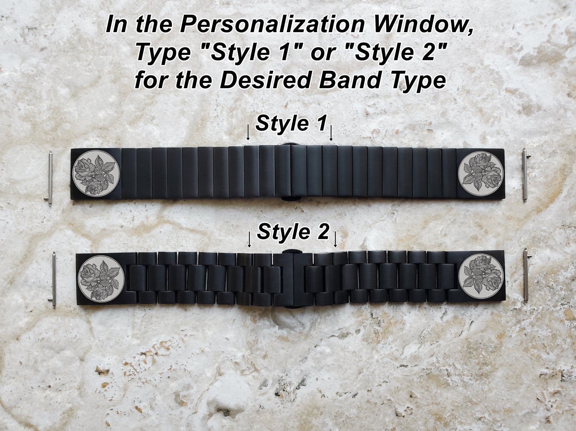 Roses Floral Engraved Watch Band for Garmin Forerunner 745 265 255 Venu 3 2 Vivoactive 4 Darth Vader First Avenger Black St Steel Strap RS1