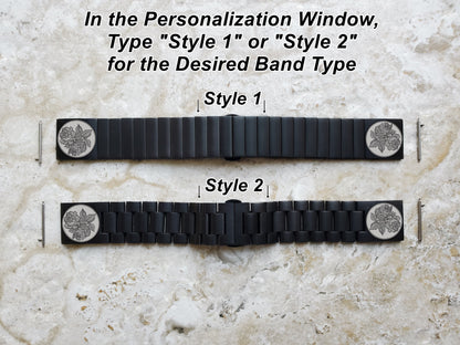 Roses Floral Engraved Watch Band for Garmin Forerunner 745 265 255 Venu 3 2 Vivoactive 4 Darth Vader First Avenger Black St Steel Strap RS1