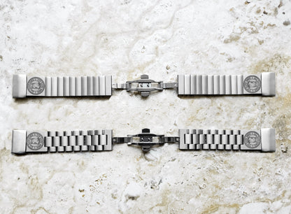 POW MIA Engraved Watch Band for Garmin Fenix 7X Pro 6X Pro 5X Plus Fenix 3 Descent Mk3i 51mm Mk2i Mk2 Mk1 Enduro 2 St Steel Strap PM1 A26