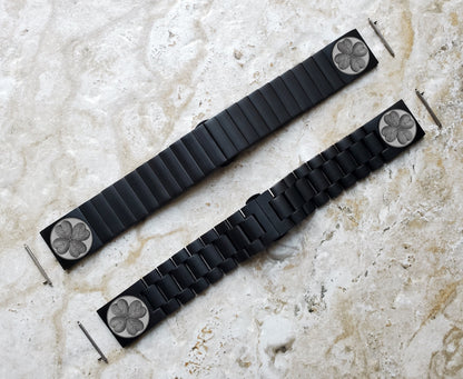 Four Leaf Clover Engraved Band for Garmin Forerunner 745 265 255 Venu 3 2 Vivoactive 4 Darth Vader First Avenger Black St Steel Strap SR1
