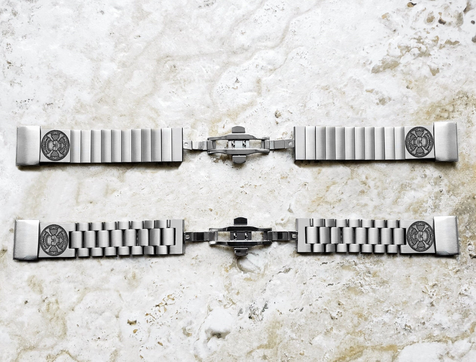 Garmin Watch Band Skull Crossbones for Fenix 7X Pro 6X Pro 5X Plus Fenix 3 Descent Mk3i 51mm Mk2i Mk2 Mk1 Enduro 2 St Steel Strap SC3 A26