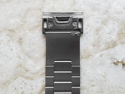 Engraved Watch Band for Garmin Fenix 7X Pro 6X Pro 5X Plus Fenix 3 Descent Mk3i 51mm Mk2i Mk2 Mk1 Enduro 2 Stainless Steel Strap MS2-A26