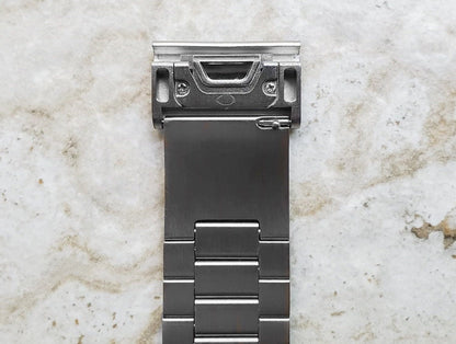 Engraved Watch Band for Garmin Fenix 7X Pro 6X Pro 5X Plus Fenix 3 Descent Mk3i 51mm Mk2i Mk2 Mk1 Enduro 2 Stainless Steel Strap SS2 A26