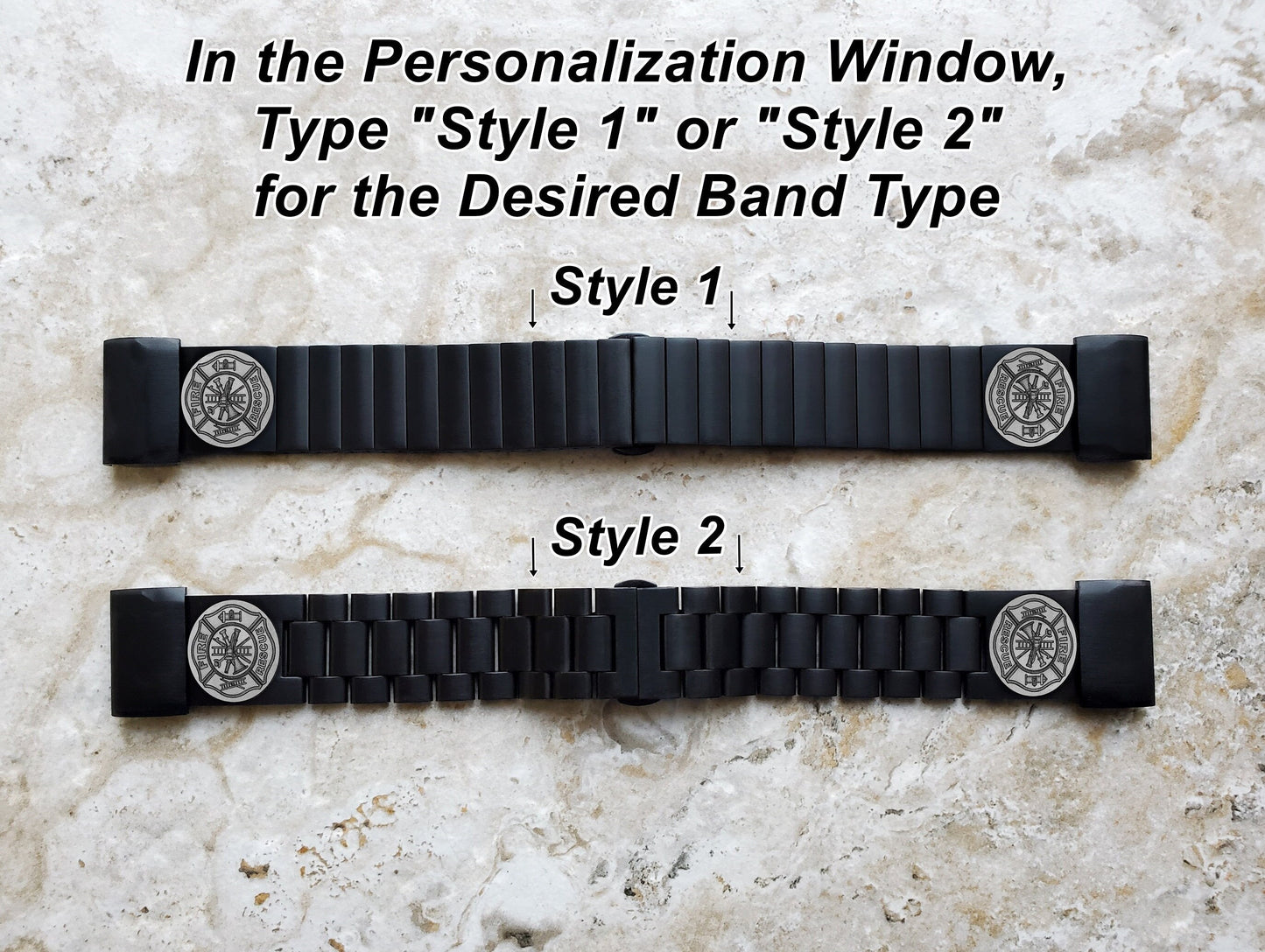 Engraved Watch Band for Garmin epix Pro 51mm Foretrex 601 701 Quatix 3 6X 7X D2 Tactix 7 Instinct 2X Solar Black Stainless Steel F1 A26