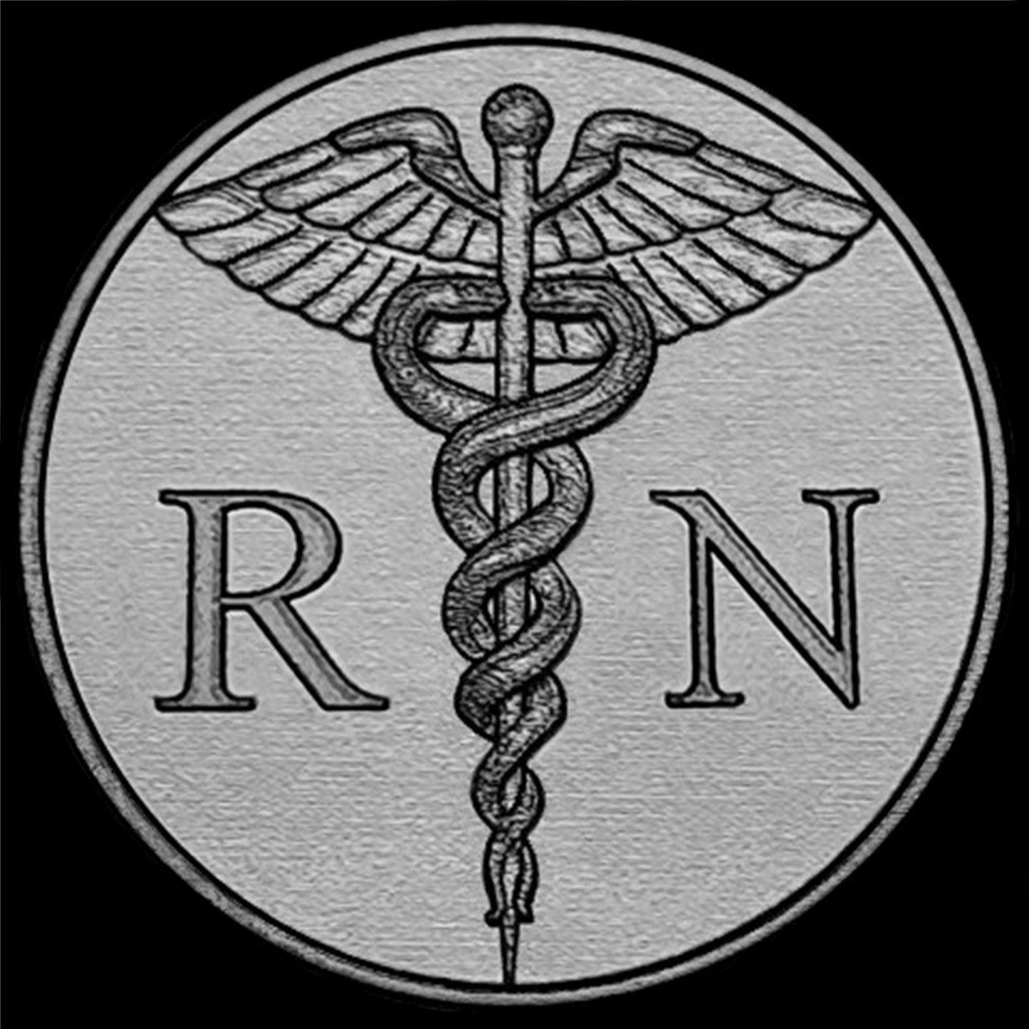 Garmin Engraved Registered Nurse Band for Vivomove 3 Trend Luxe Sport Style D2 Air X10 Vivoactive 5 3 Venu 2 Plus Sq 2 Black Strap RN1 -A20