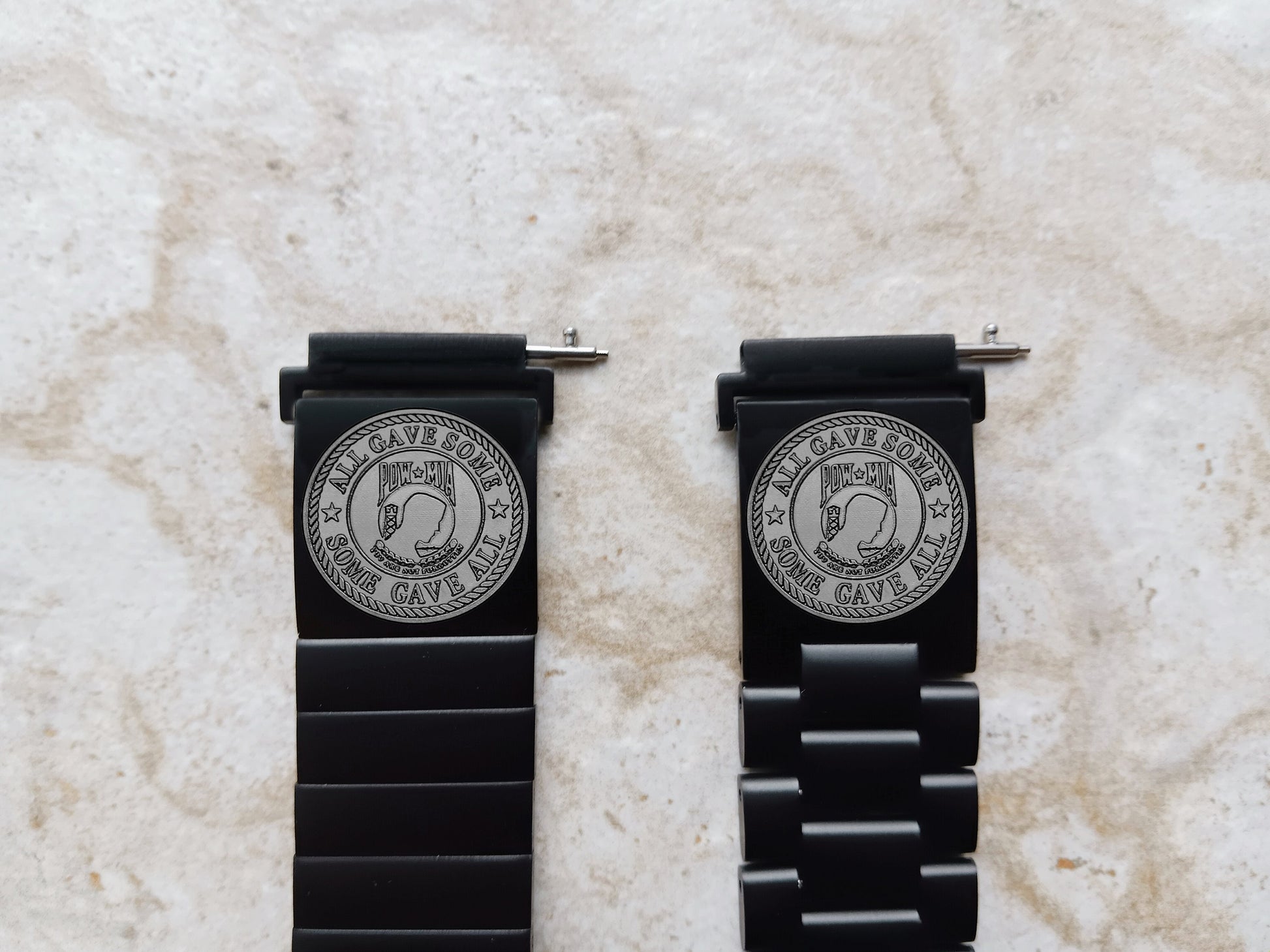 Garmin Engraved POW MIA Band for Vivomove 3 HR Trend Luxe Sport Style D2 Air X10 Vivoactive 5 3 Venu 2 Plus Sq 2 Black Strap PM1 -A20