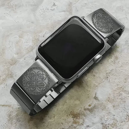 Engraved Watch Band Compatible with Apple iWatch Ultra 2 9 8 7 SE 6 5 4 3 2 1 Case 38mm 40mm 41mm 42mm 44mm 45mm 49mm Stainless Steel Strap CC3